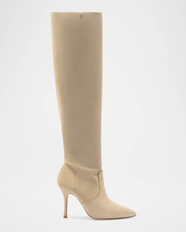 Kate Suede Stiletto Knee Boots